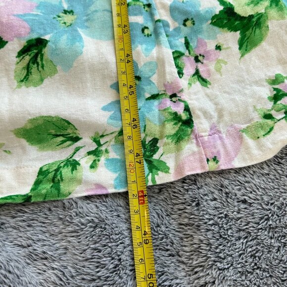 Old Navy Dress Sz 2XL Floral Linen Blend Bloomcore Boho Romantic Coquette 17770 - Picture 5 of 11